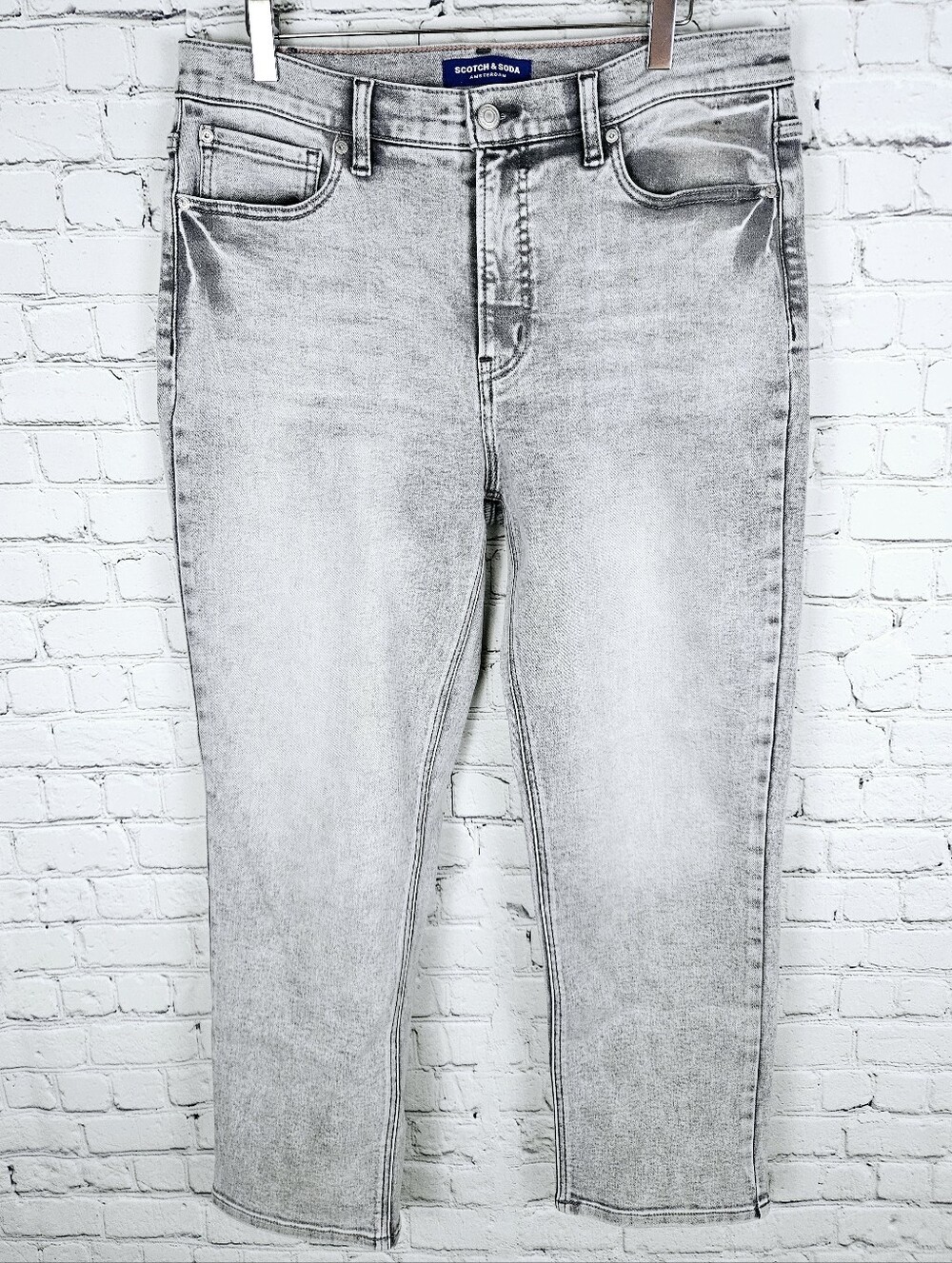 SCOTCH & SODA | grey stretch high waist jeans